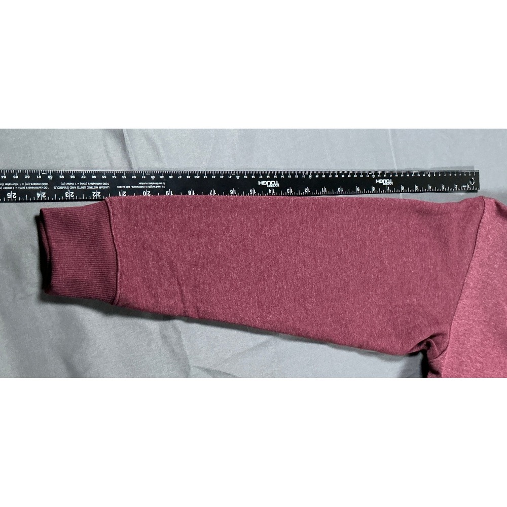 Columbia Hart Mountain II Crew Sweatshirt Mens Small Beet Red Heather AM6769-624 - Picture 6 of 11